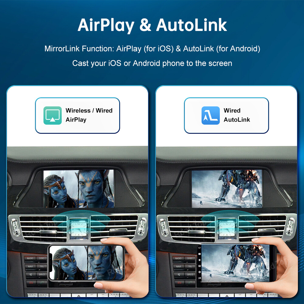 For Mercedes Benz CLS 500 NTG4.5 Wireless CarPlay Android Auto Car Interface GPS