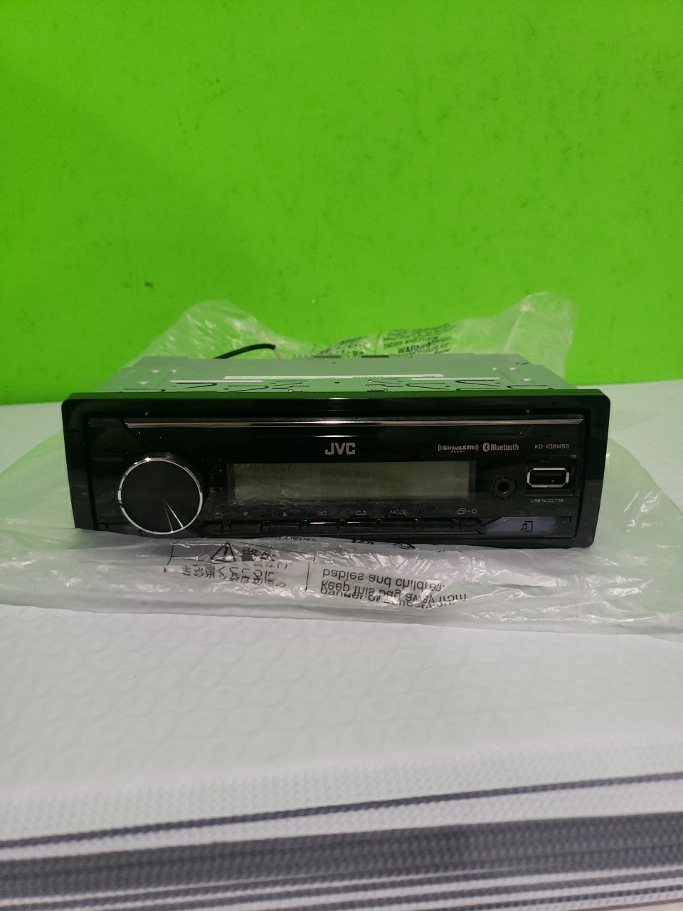 JVC KD-X38MBS Single DIN Marine MotorSport Bluetooth USB AUX LED Stereo Receiver