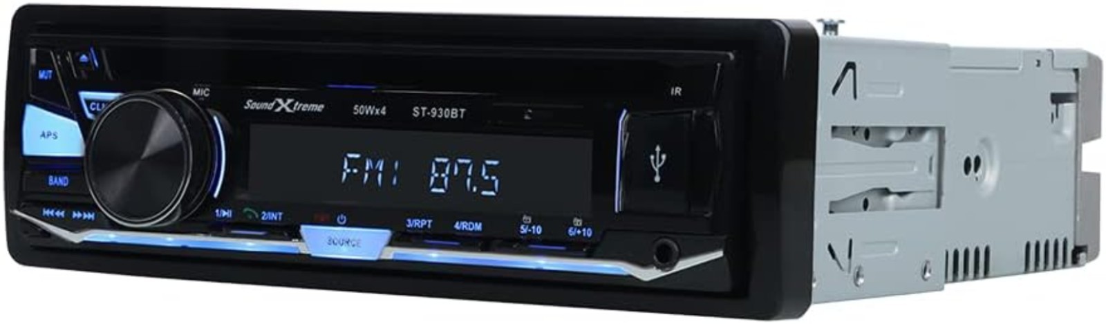 Car Stereo Receiver ST-930BT with Bluetooth, USB, SD, Aux, 4 Channels RCA