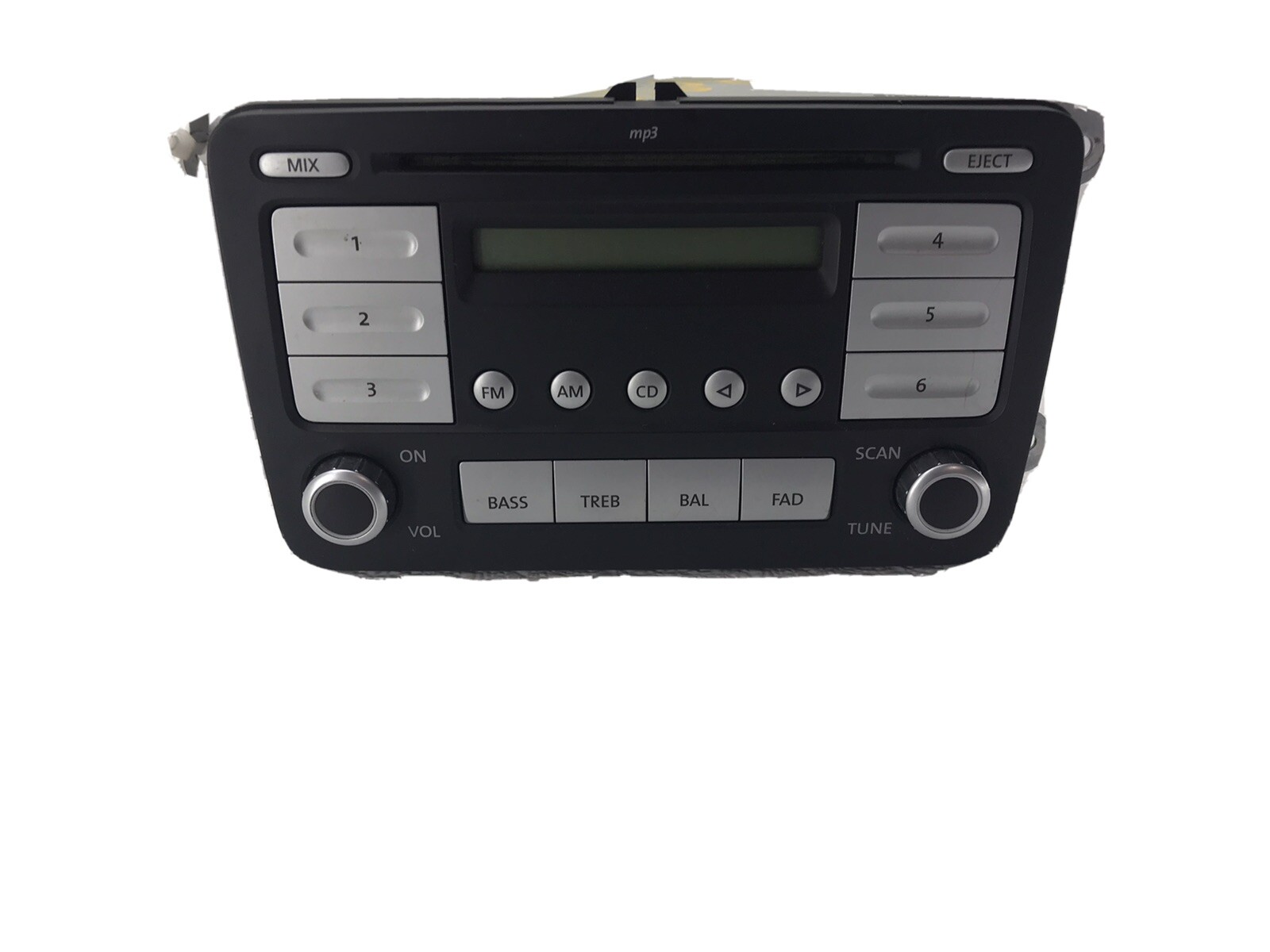 2007-2009 volkswagen EOS radio stereo receiver 1K0035161C 2 DIN AMFM oem