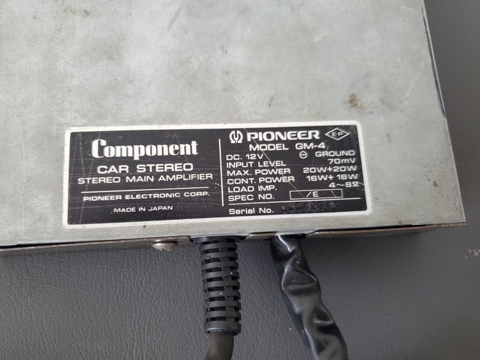 Pioneer KPX9500 Car Stereo and GM40 Amp