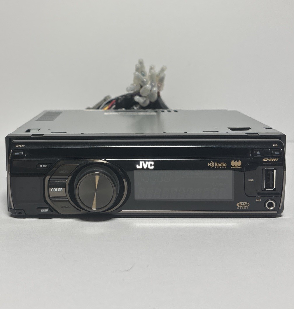 JVC Asenal Car CD Receiver KD-A605 Bluetooth Ready HD Radio With Remote
