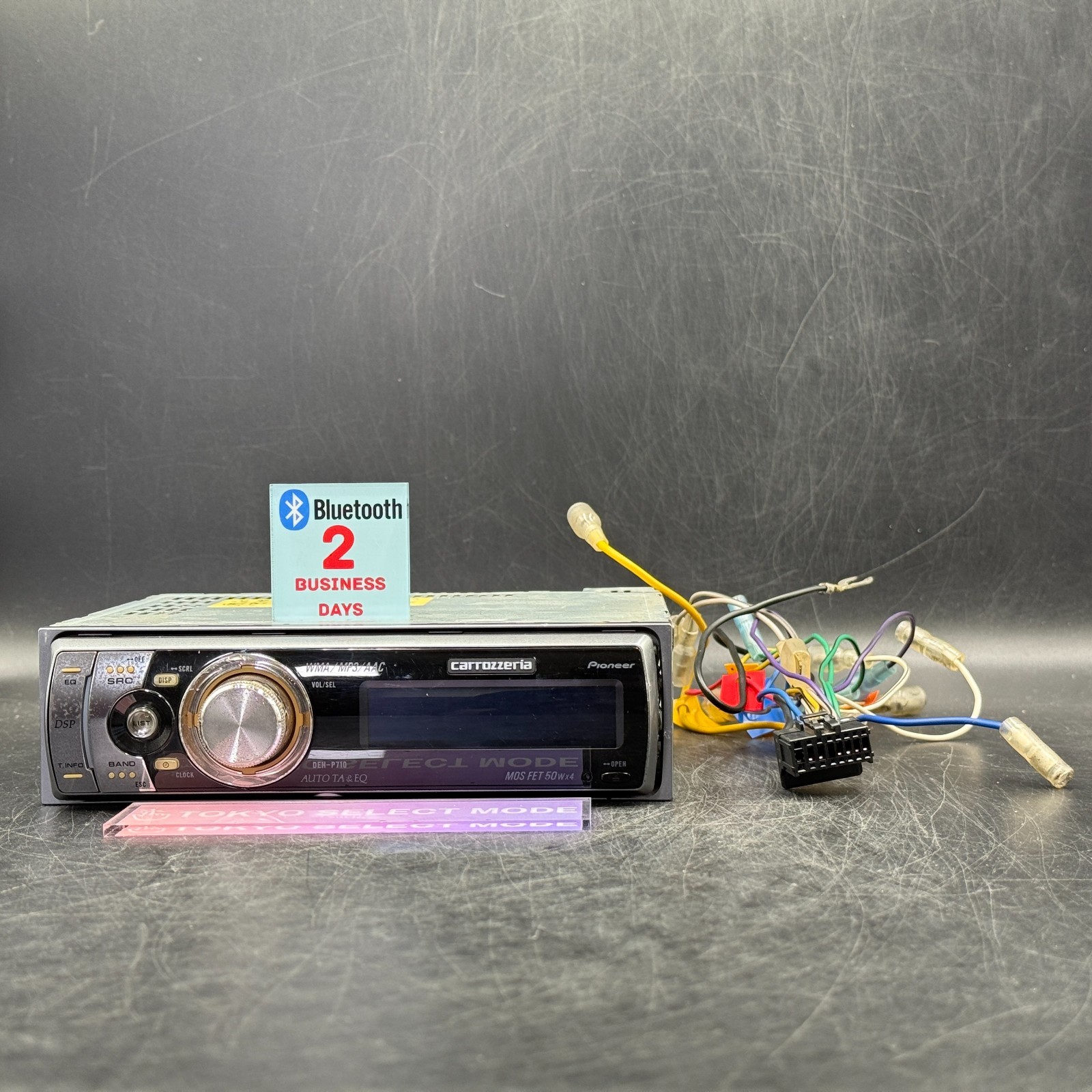 Pioneer Carrozzeria DEH-P710 CD Receiver Car Stereo No Wiring Harness Tested JPN
