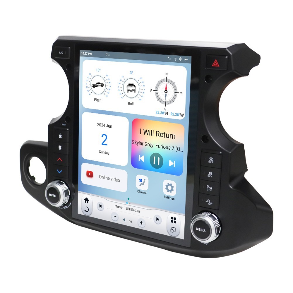 LINKSWELL GEN 6 T-Style Radio for Jeep Wrangler JL Gladiator 2018-2023 Carplay