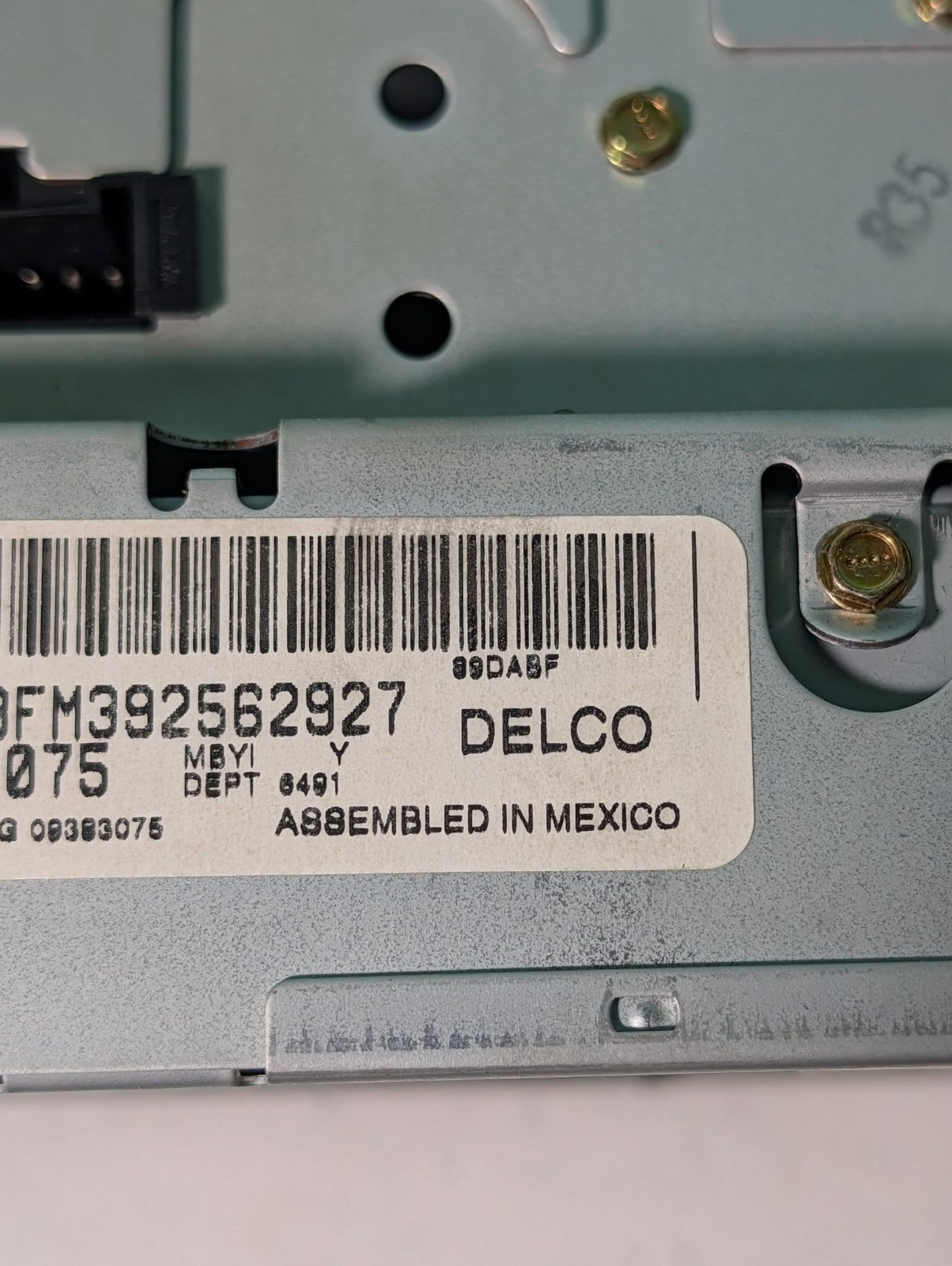 AC Delco Electronics CD Player Car Radio Am/Fm In Dash Unit Untested