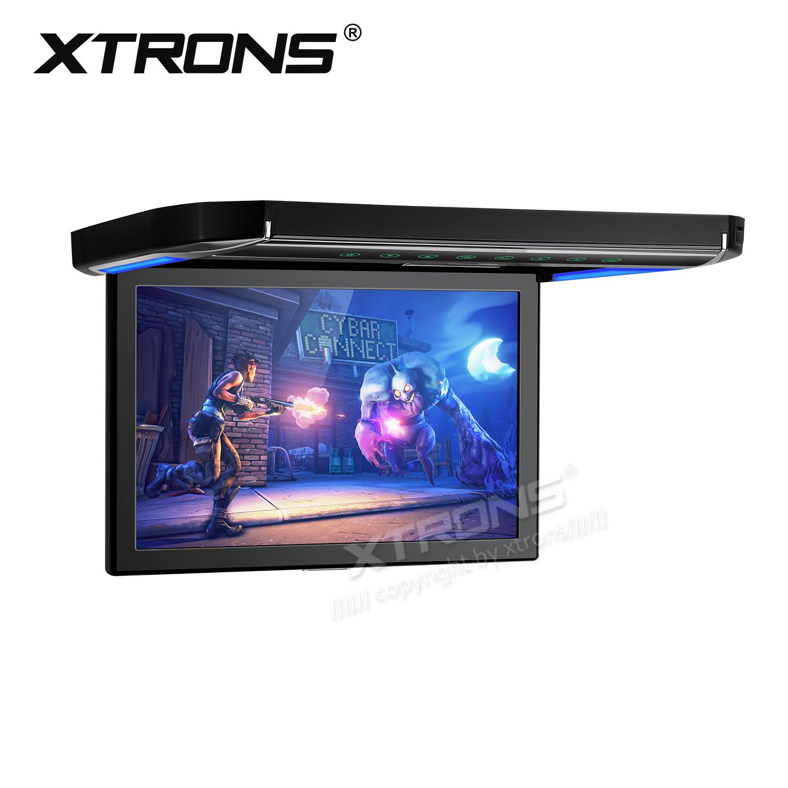 XTRONS 12.1″ Car Overhead Player Wide Screen 1080P Flip Down Roof Mount Monitor