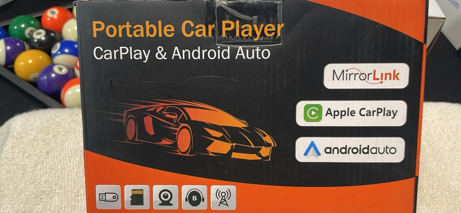 Portable Car Player MirrorLink Carplay Android Auto Box