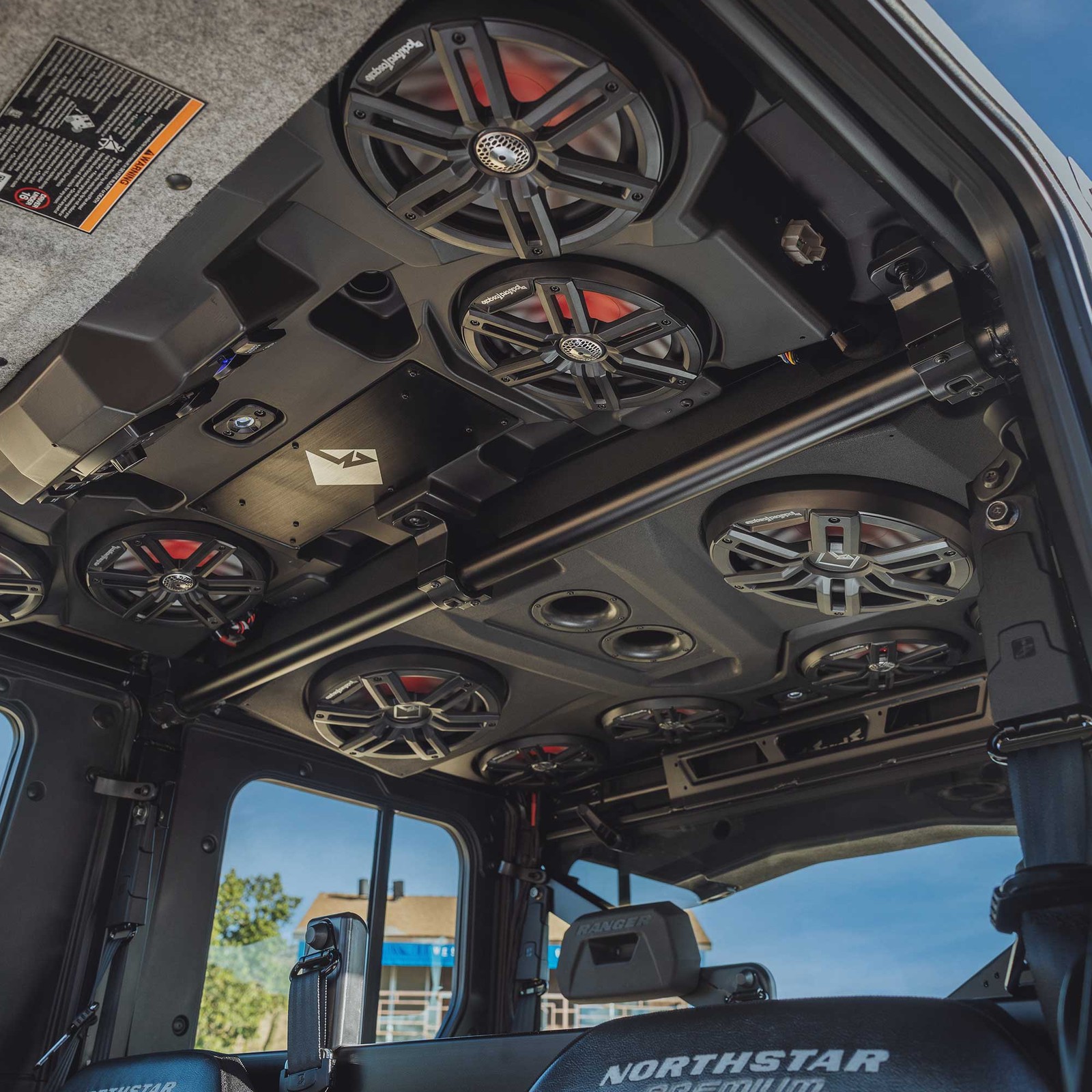 Rockford Fosgate RNGR18-ROOF4M2 Audio Roof for 2018+ Polaris Ranger Crew