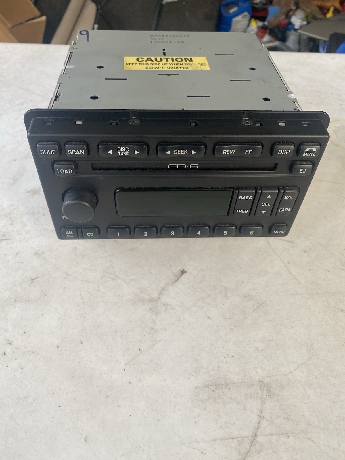 98-04 Ford Radio 6 Disc CD Player AM/FM Explorer Mustang 1L2F-18C815-BD