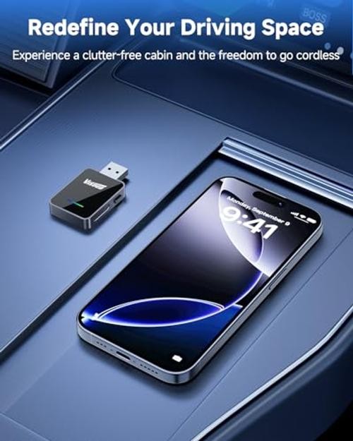 ???? ???????? Android Auto & CarPlay Wireless Adapter, One Click k2