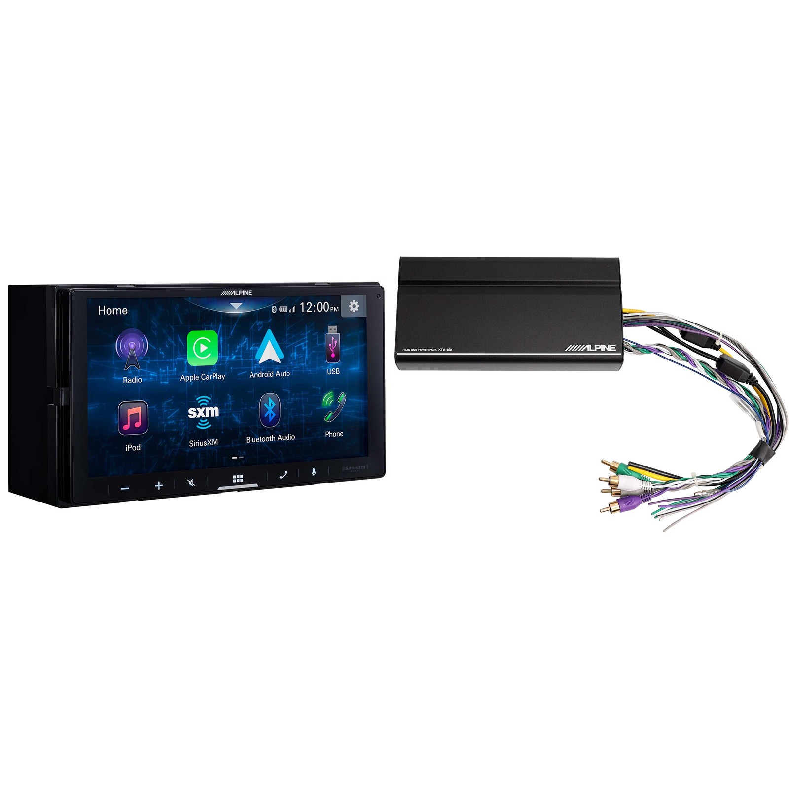 Alpine iLX-W670 Receiver with Apple CarPlay and Android Auto Includes KTA-450…