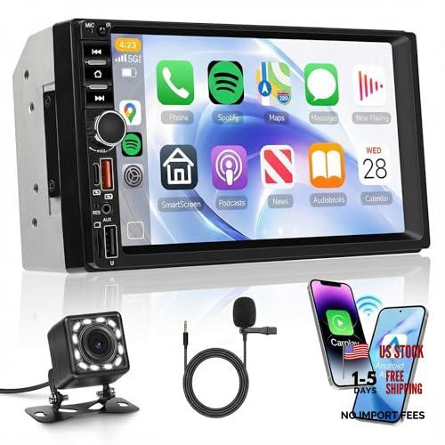 Wireless Carplay Android Auto Double Din Car Radio Stereo, Wireless Carplay+USB
