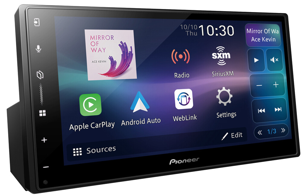 Pioneer DMH-W3000NEX 6.8″ Double-DIN Touchscreen Receiver + License Plate Camera