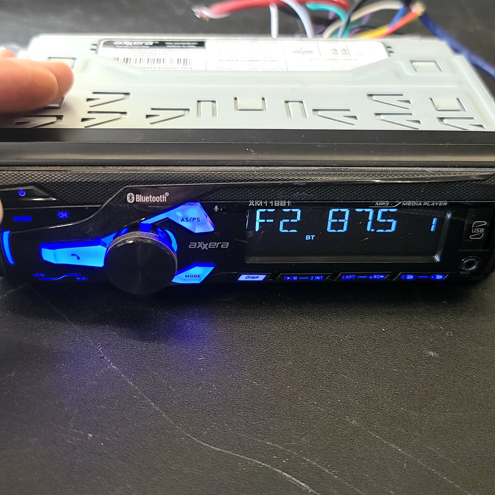 Axxera AM118BT Bluetooth, USB, AUX BLUE SCREEN 💙