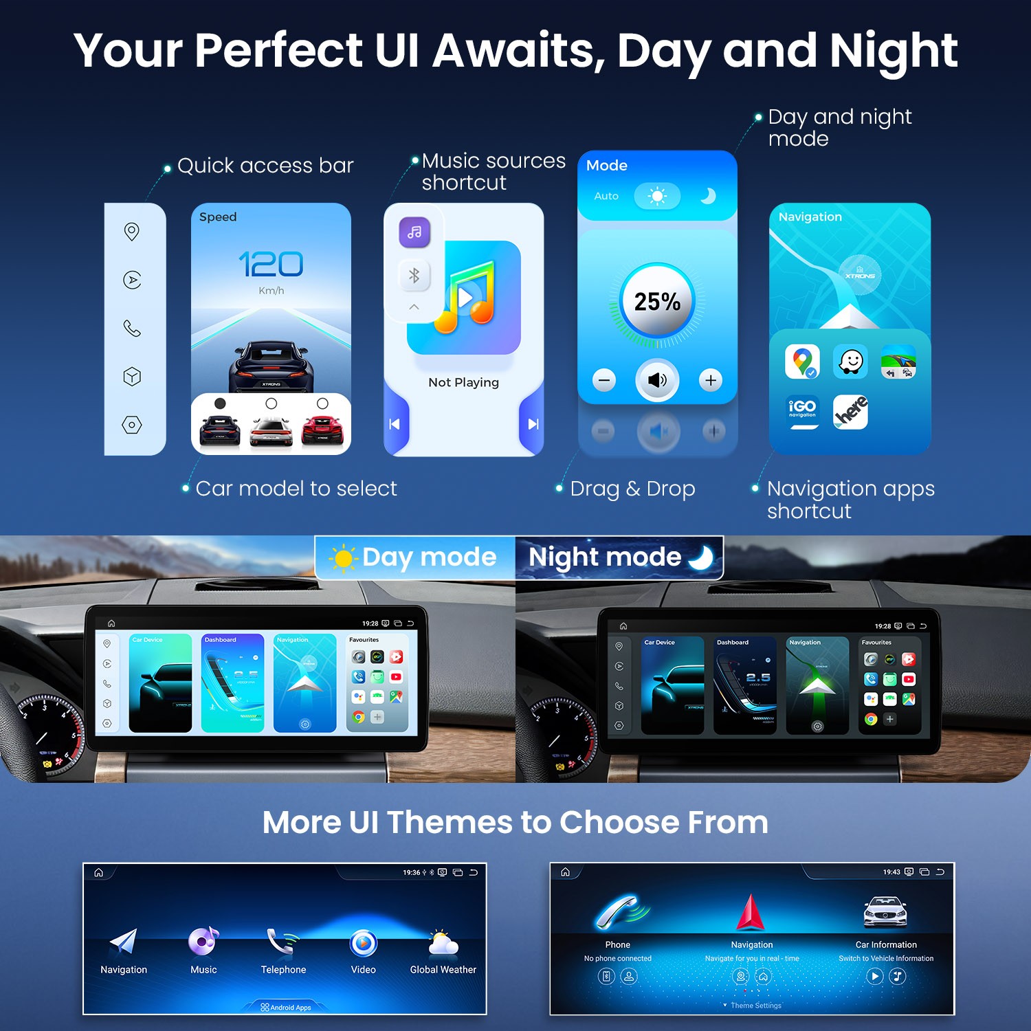 Qualcomm 662 Android 14 for Mercedes GLK X204 12.3″ 2K Screen 8GB 128GB 4G Wi-Fi