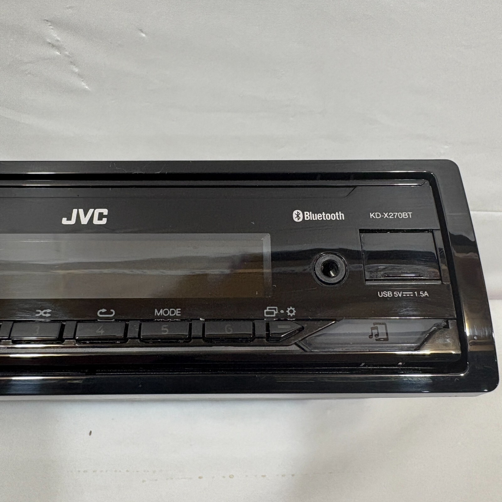 JVC KD-X270BT Bluetooth 1 DIN Car Stereo w/Detachable Face Plate, 13-Band EQ