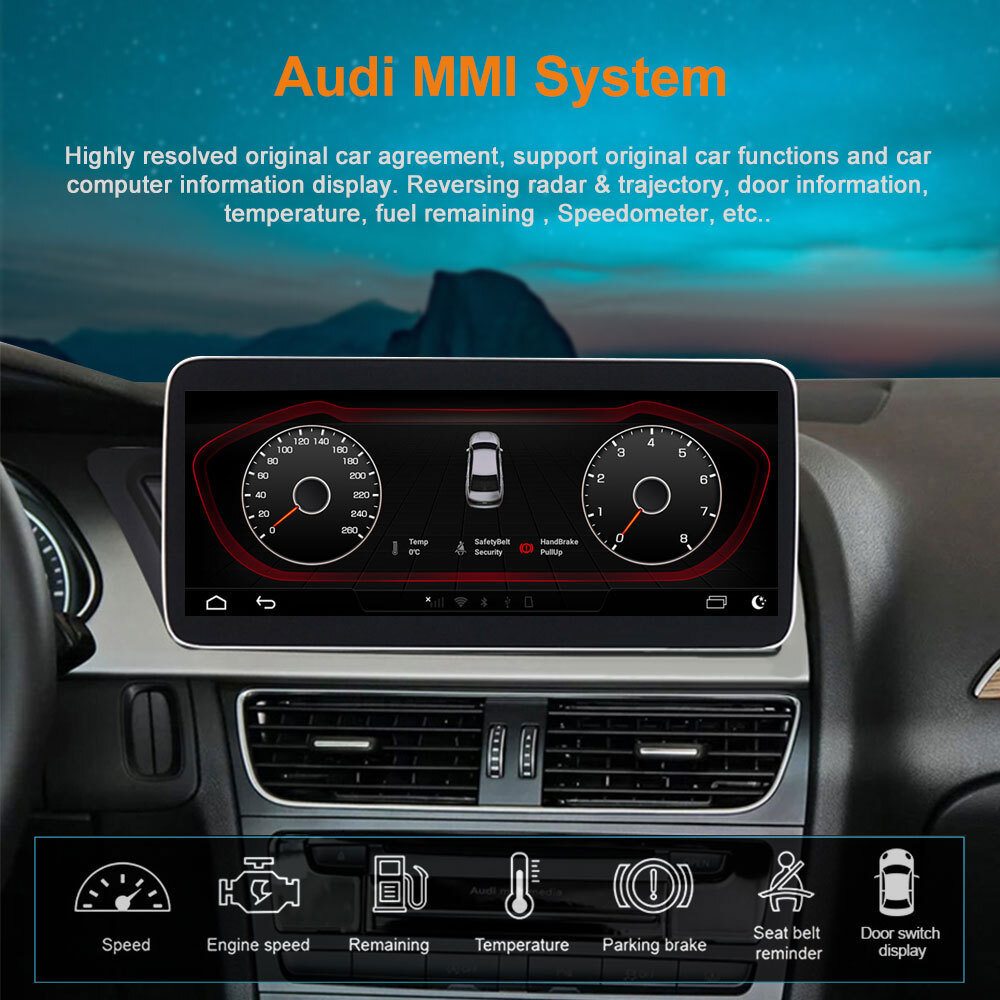 12.3″Car Stereo for Audi A6/A7 2018-2021 Wireless Carplay DSP BT Radio SWC FM/AM