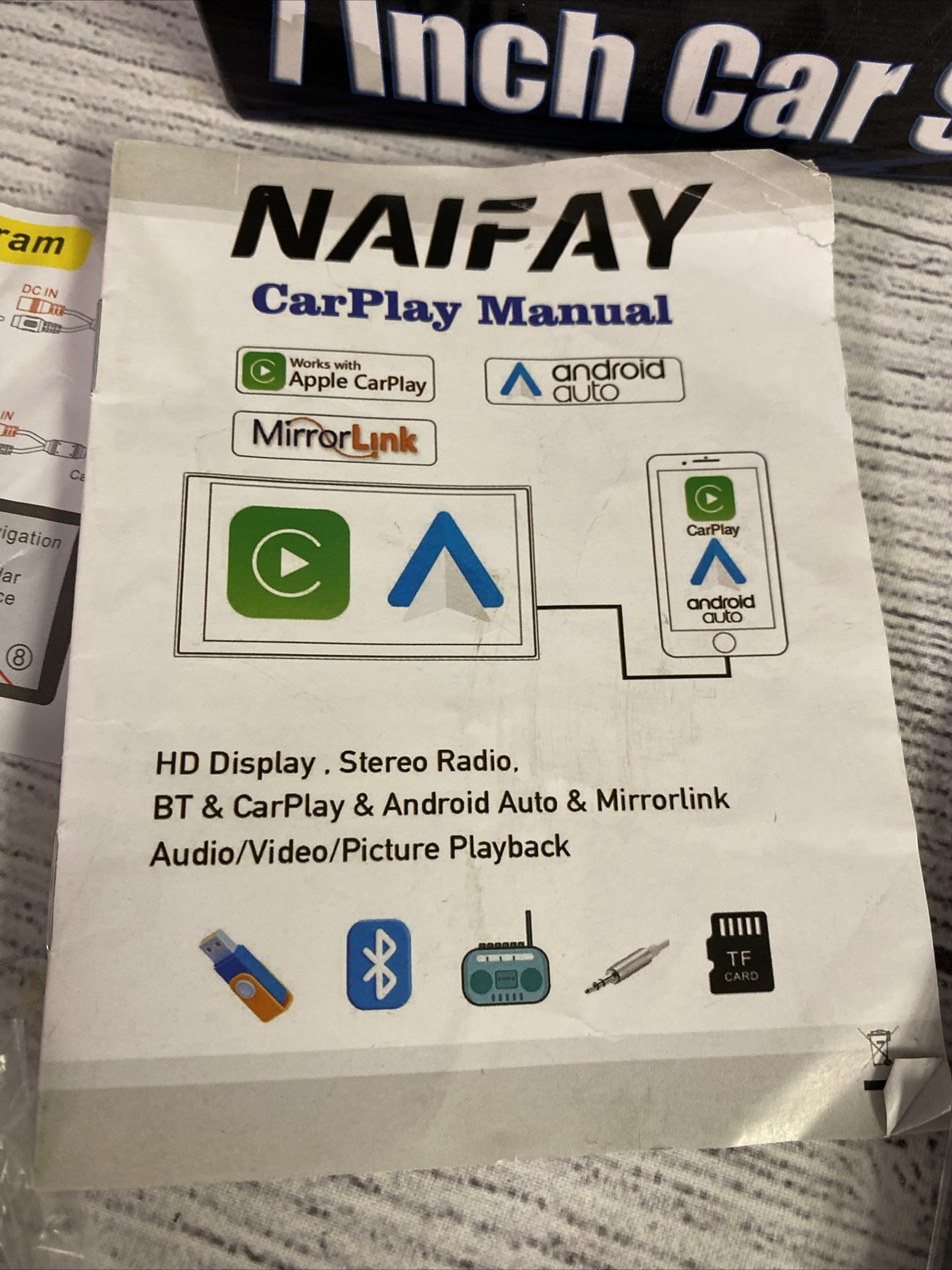 Naifay 7 Inch Car Stereo Double Din With Bluetooth 5.1 Touchscreen FREE SHIPPING