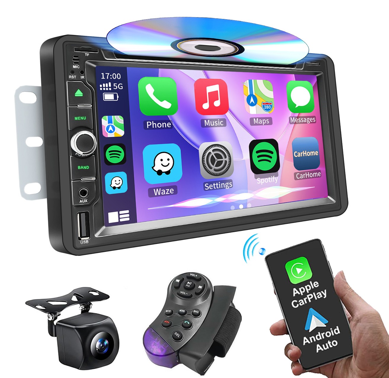 For 2003-2006 Chevy Silverado S10 SSR Tahoe Carplay Car Stereo Radio DVD CD