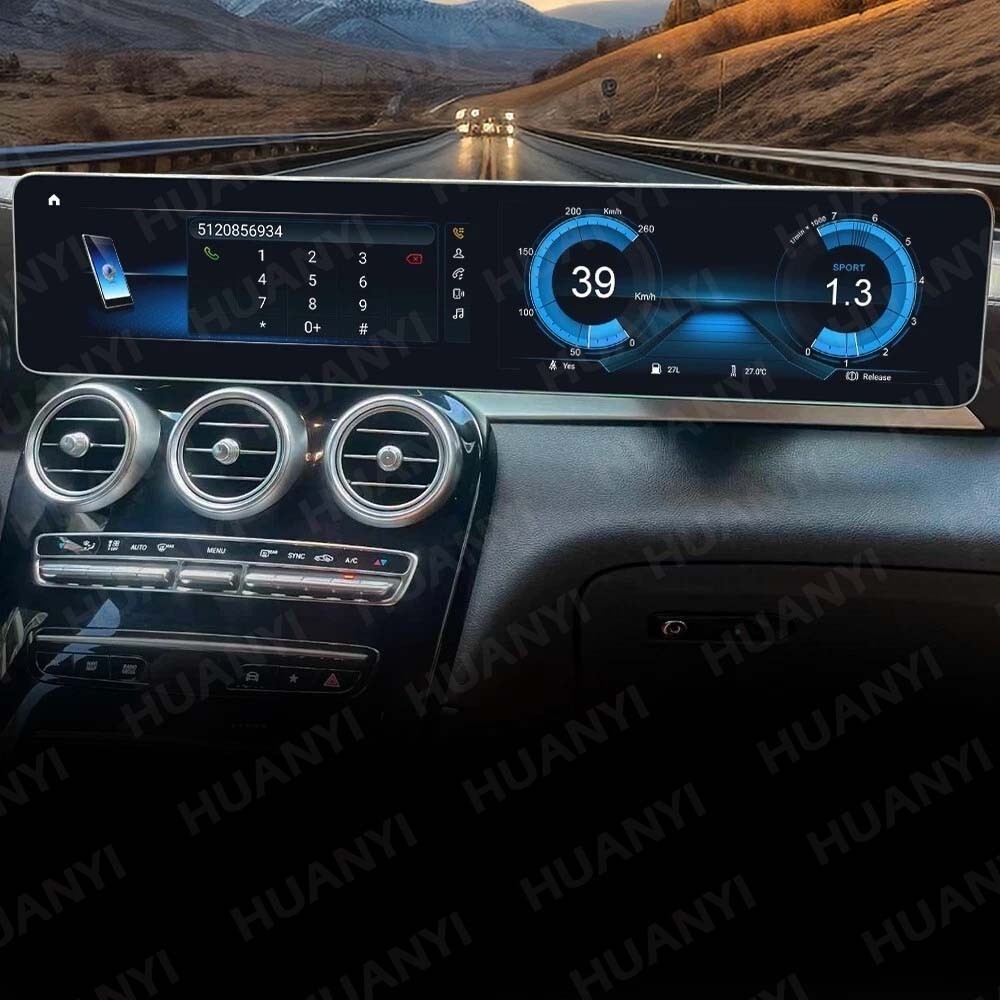 12.3” For 2019 Mercedes-Benz GLC C-Class Android Car Radio Stereo Apple Carplay