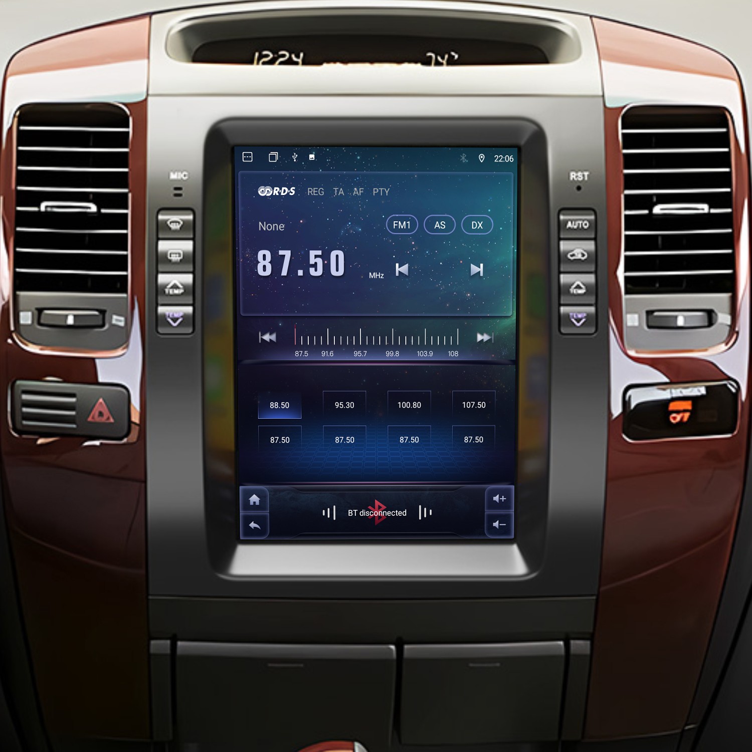 10.4″ For 2002-2009 Toyota Prado Lexus GX470 4+64GB CarPlay Car Stereo Radio GPS