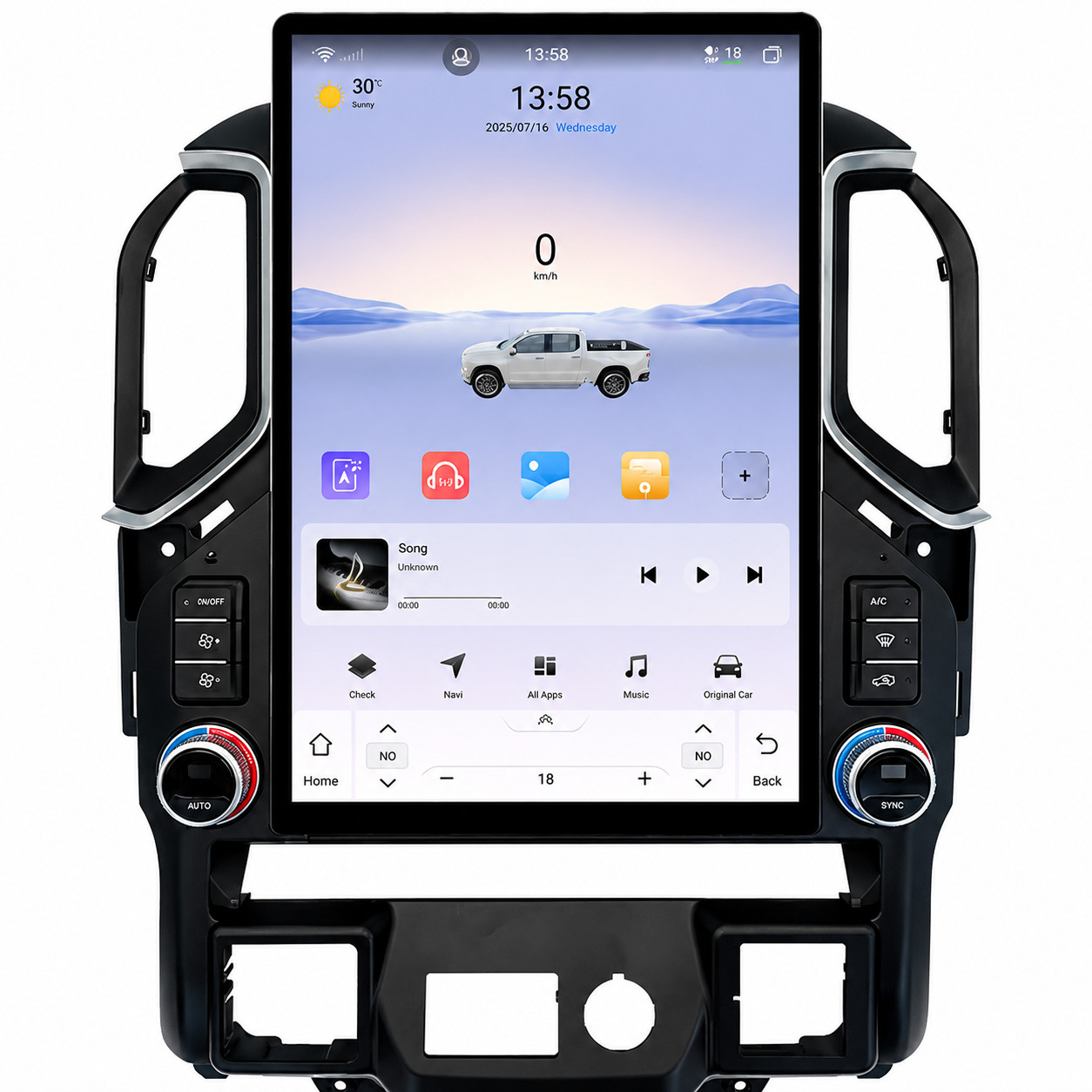 15.6″ Tesla Style Android Radio For Silverado Sierra Wireless CarPlay 64GB