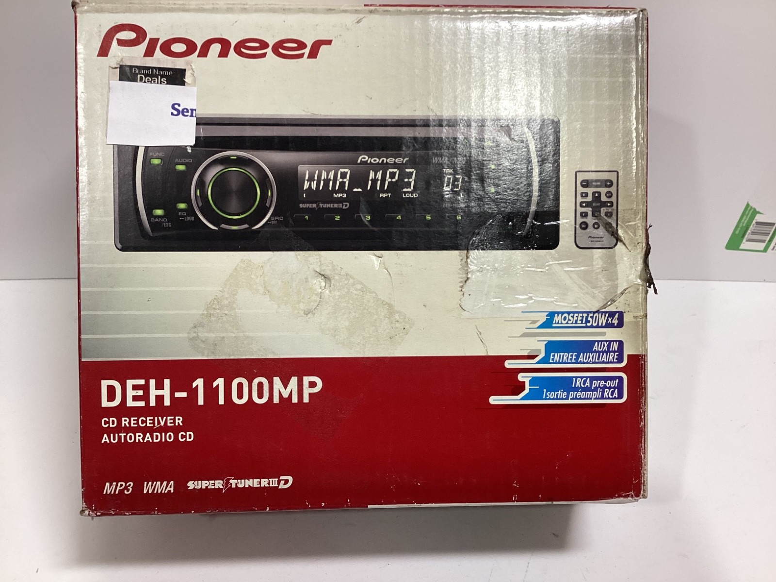 Pioneer DEH-1100MP CD Player WMA MP3 Aux In Car Stereo Radio open box