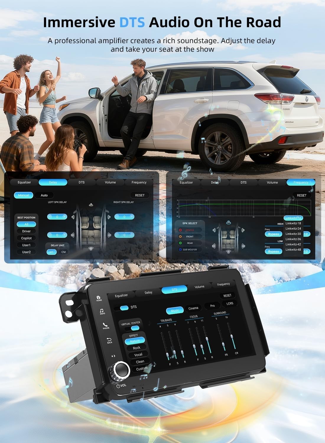 Dasaita Car Radio for Honda Vezel HR-V HRV 2013-2022 8″ Screen with knobs BT