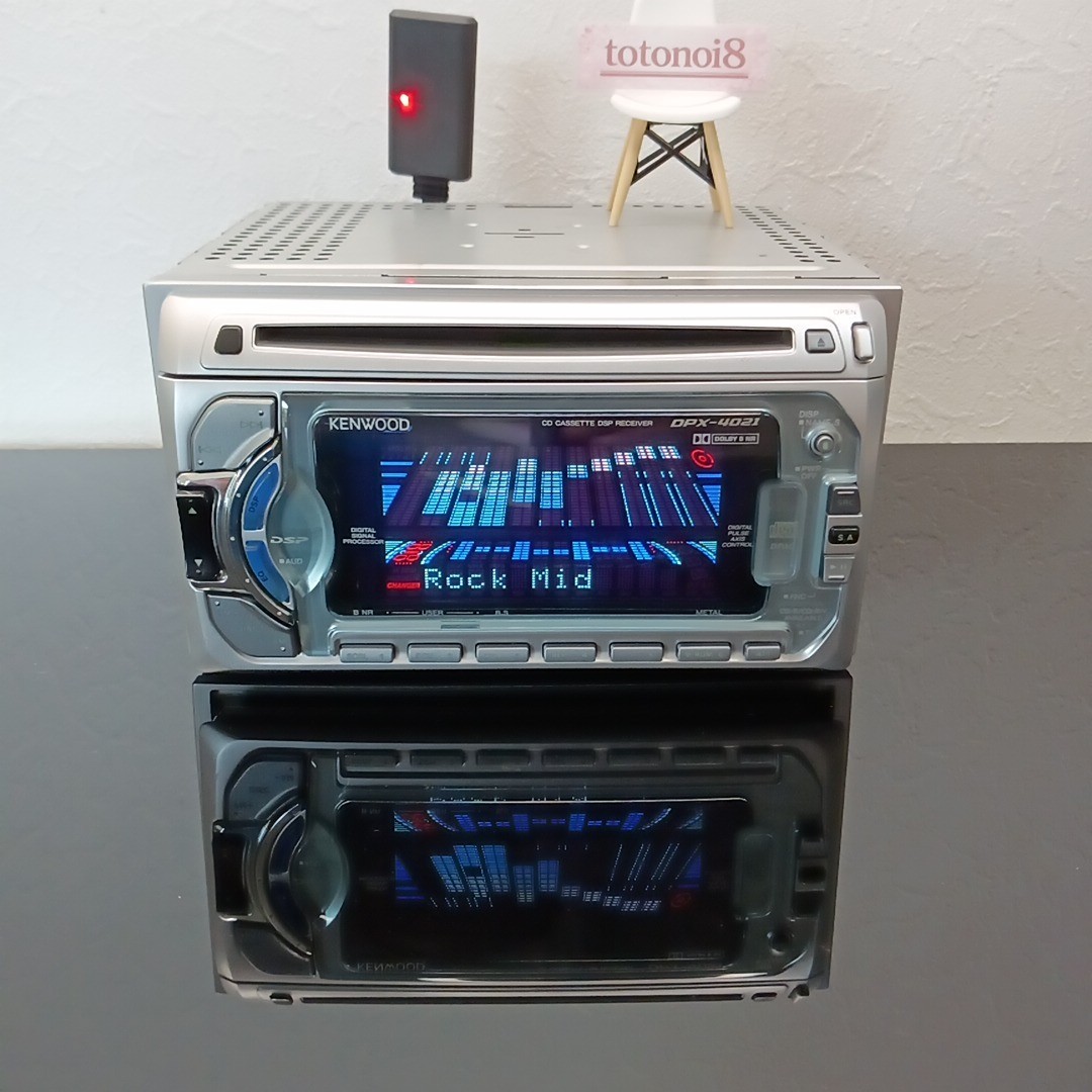 KENWOOD DPX-4021 2DIN CD/Cassette Car Audio DSP Receiver – Checked and Working