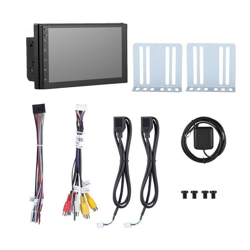 7″ Double 2 Din Car MP5 Player Bluetooth Touch Screen Stereo Radio Audio Mrrior;