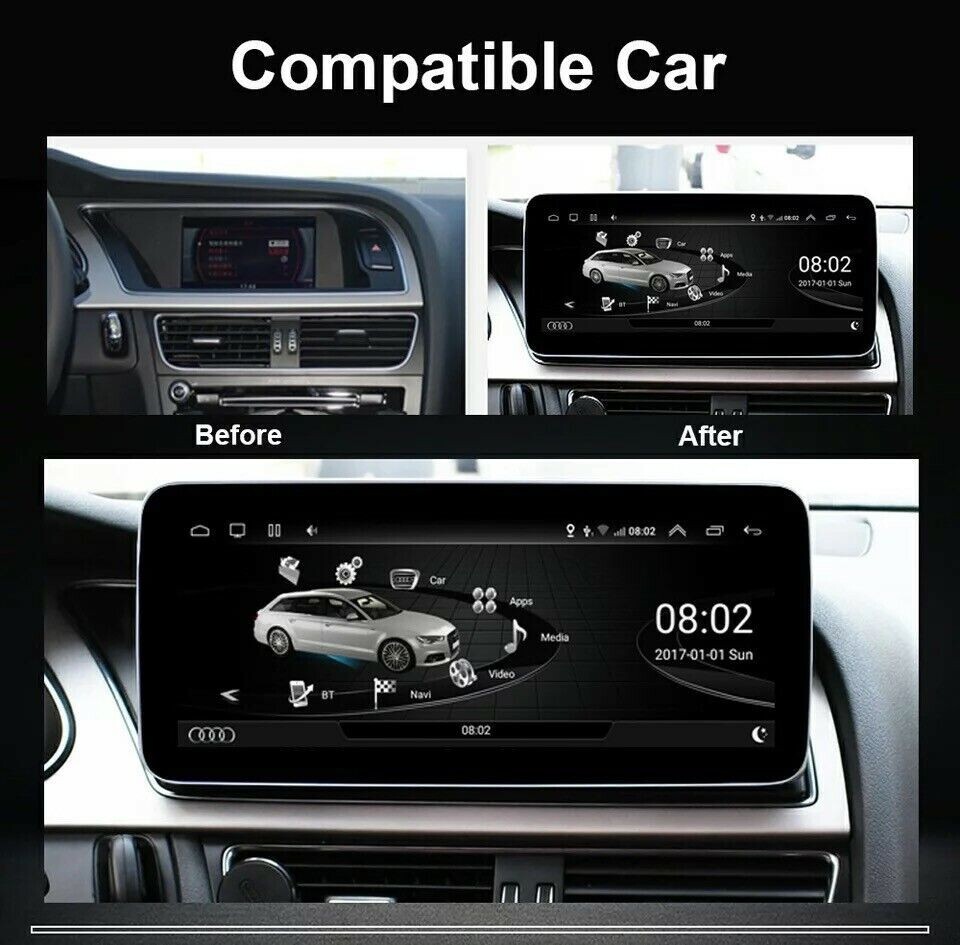 12.3″ Android Navigation Car Gps Stereo Radio Wifi 4+64g For Audi A4 A5 Mmi
