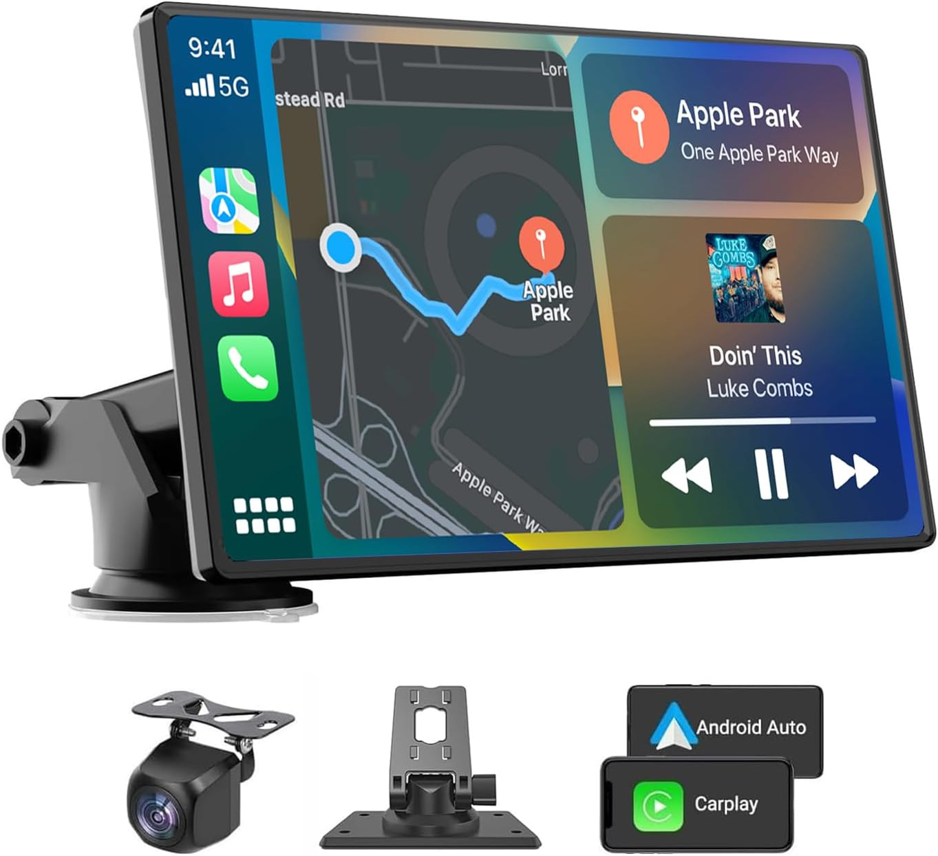 2026 Enhanced Carplay Screen For Car – 7″ HD Portable Carplay & Android Auto New