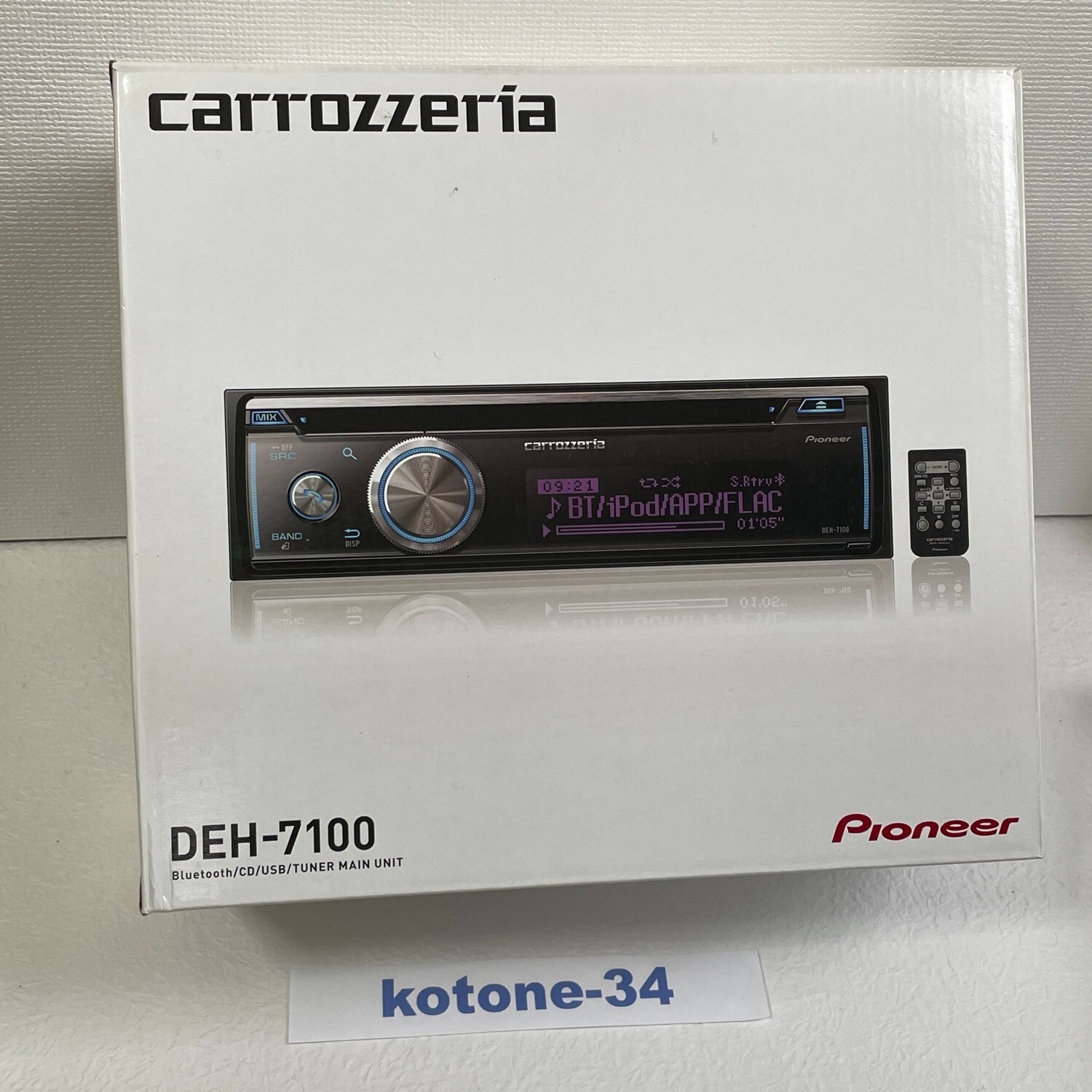 Carrozzeria Pioneer DEH-7100 1DIN CD/USB/iPod/Bluetooth Support Car Audio w/BOX