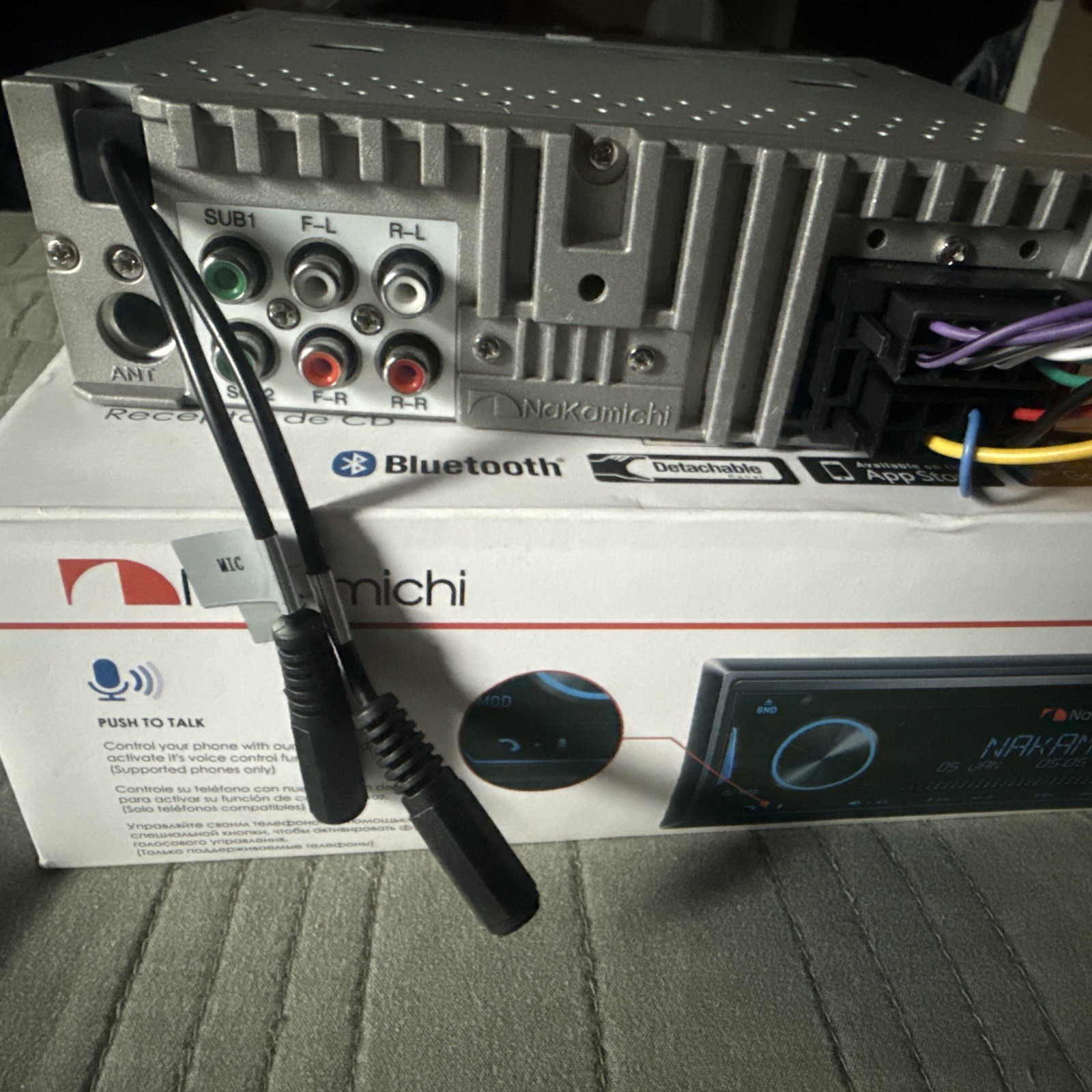 Nakamichi NQ822B 1-DIN CD/MP3/USB Car Stereo In-Dash Receiver w/ Bluetooth (NIB)