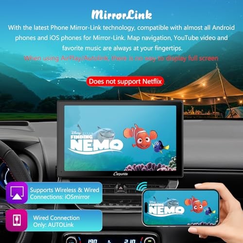 W901 Pro with Wireless Bluetooth Transmission Portable Carplay & 9 inch