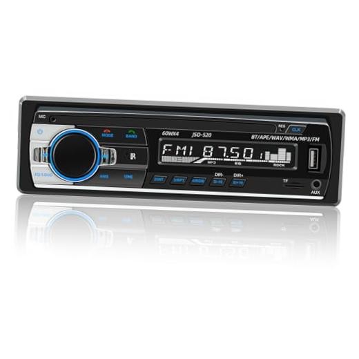 JSD-520 Car Stereo Audio Single Din Bluetooth Handsfree FM Radio Receiver USB