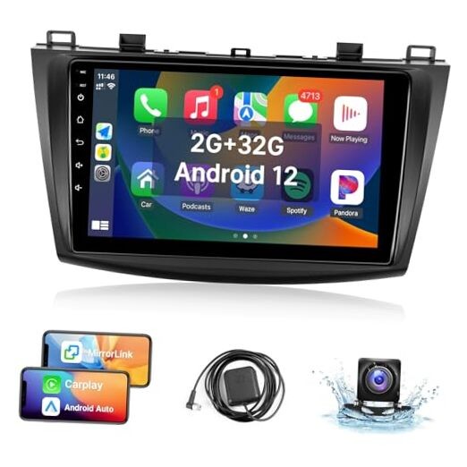 Android 12 Car Stereo for Mazda 3 2009-2013 Radio Upgrade Mazda3 2009-2013