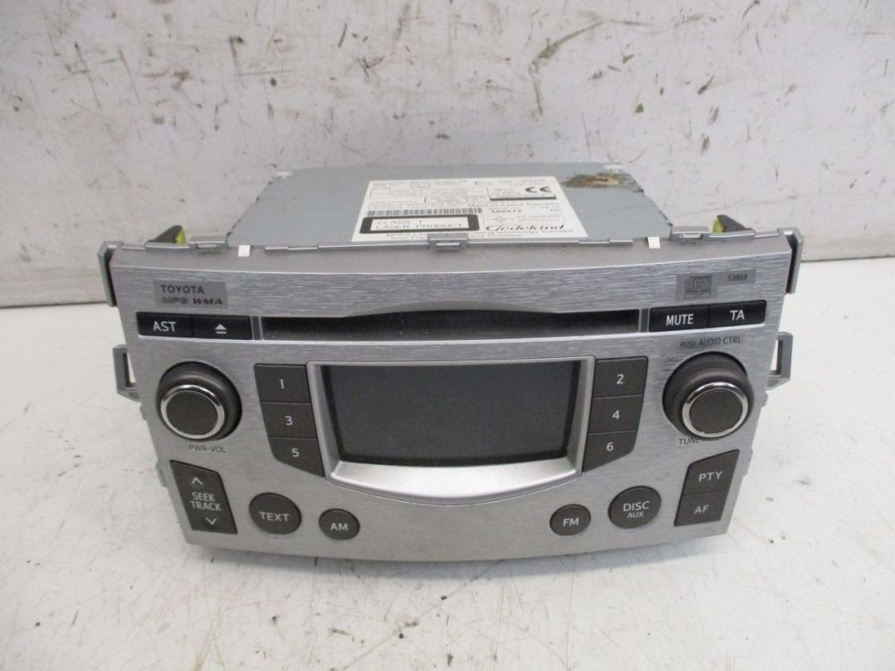 CD Radio MP3 WMA * CODE Not Available Fits Toyota Verso (_AUR2_, _ZGR2_)