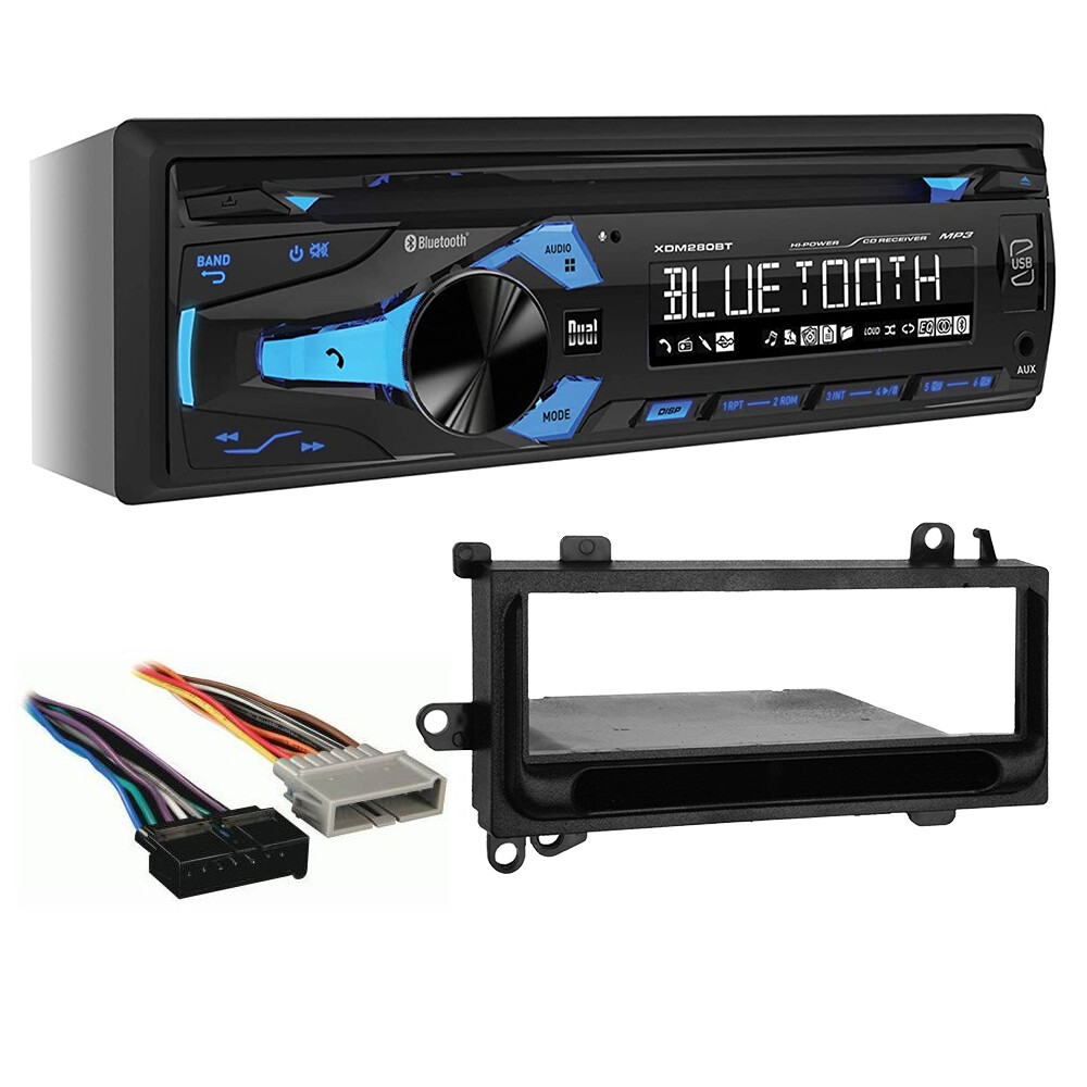XDM290BT Single Din Car Stereo Radio Dash install kit for Dodge Ram 1994-2001