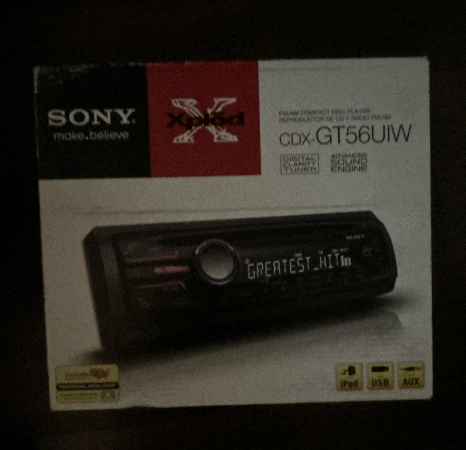Sony Xplod CDX-GT56UIW 1 DIN CD Player Car Stereo w/ USB AUX Remote