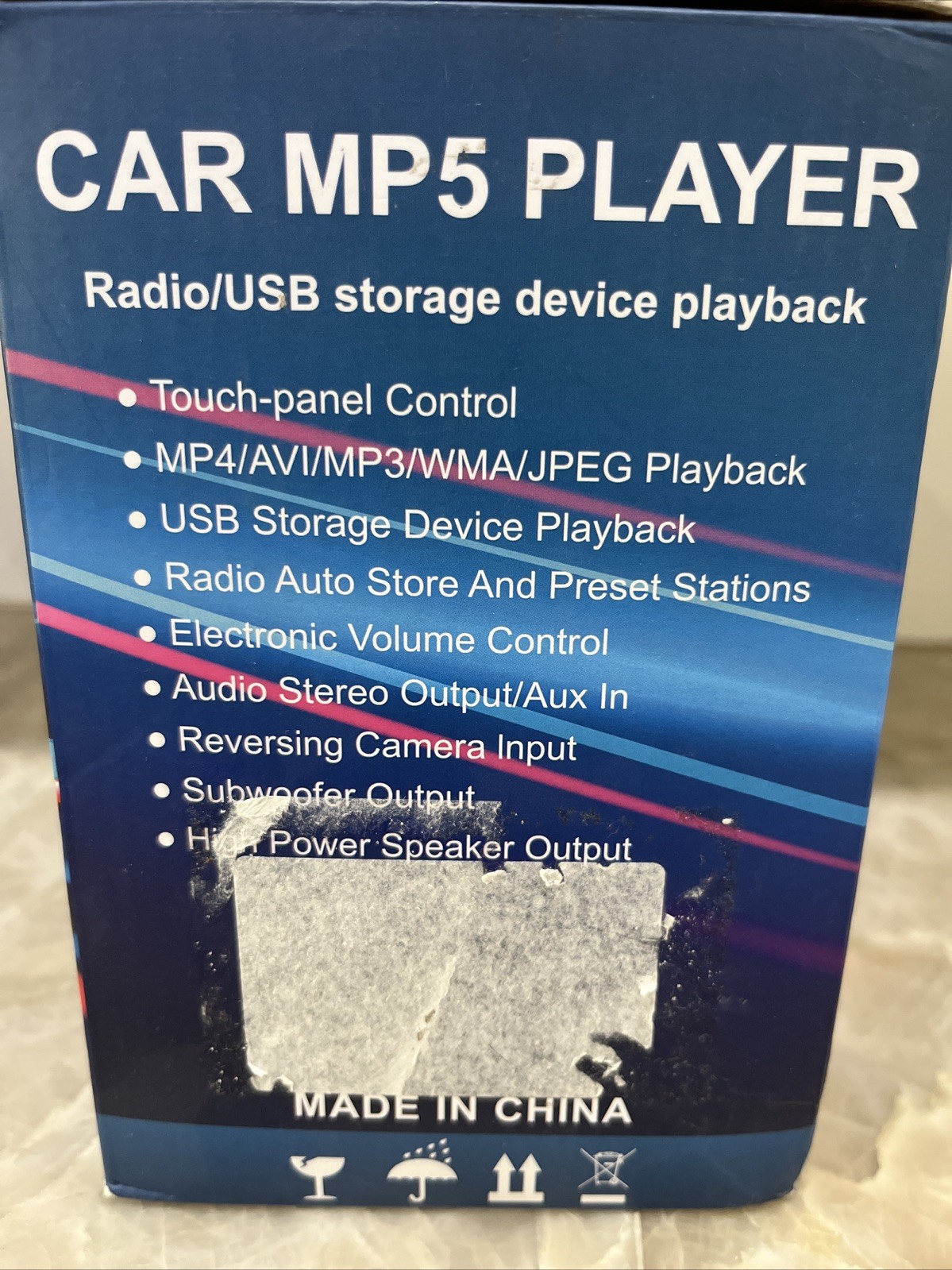 Eslyyds Double Din Car MP5 Player + Backup Camera + Remotes
