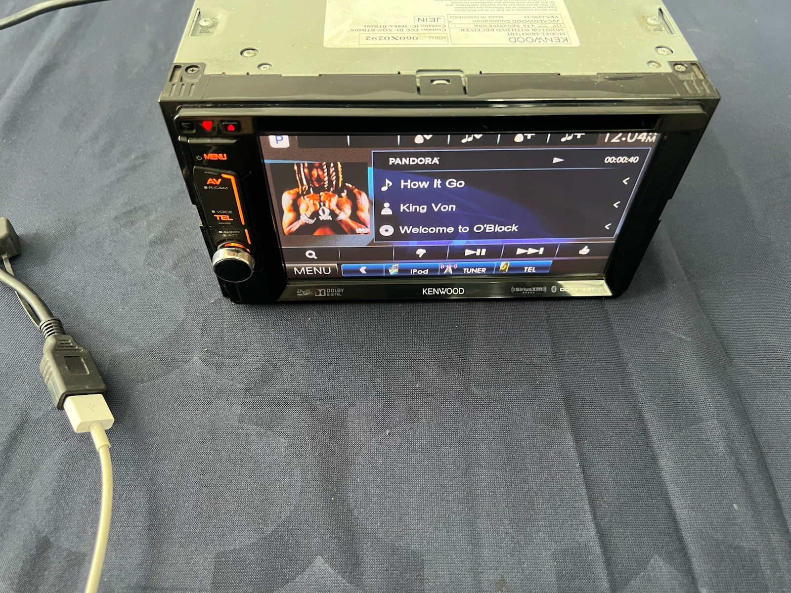 ⭐️Pre-Owned,TESTED⭐️ Kenwood CD|DVD|BT|USB|AM/FM-(DDX372BT)