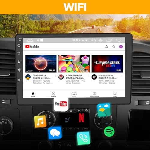 4Core 64GB Car Radio Stereo for Chevy Silverado 2GB+64GB with Backup Camera