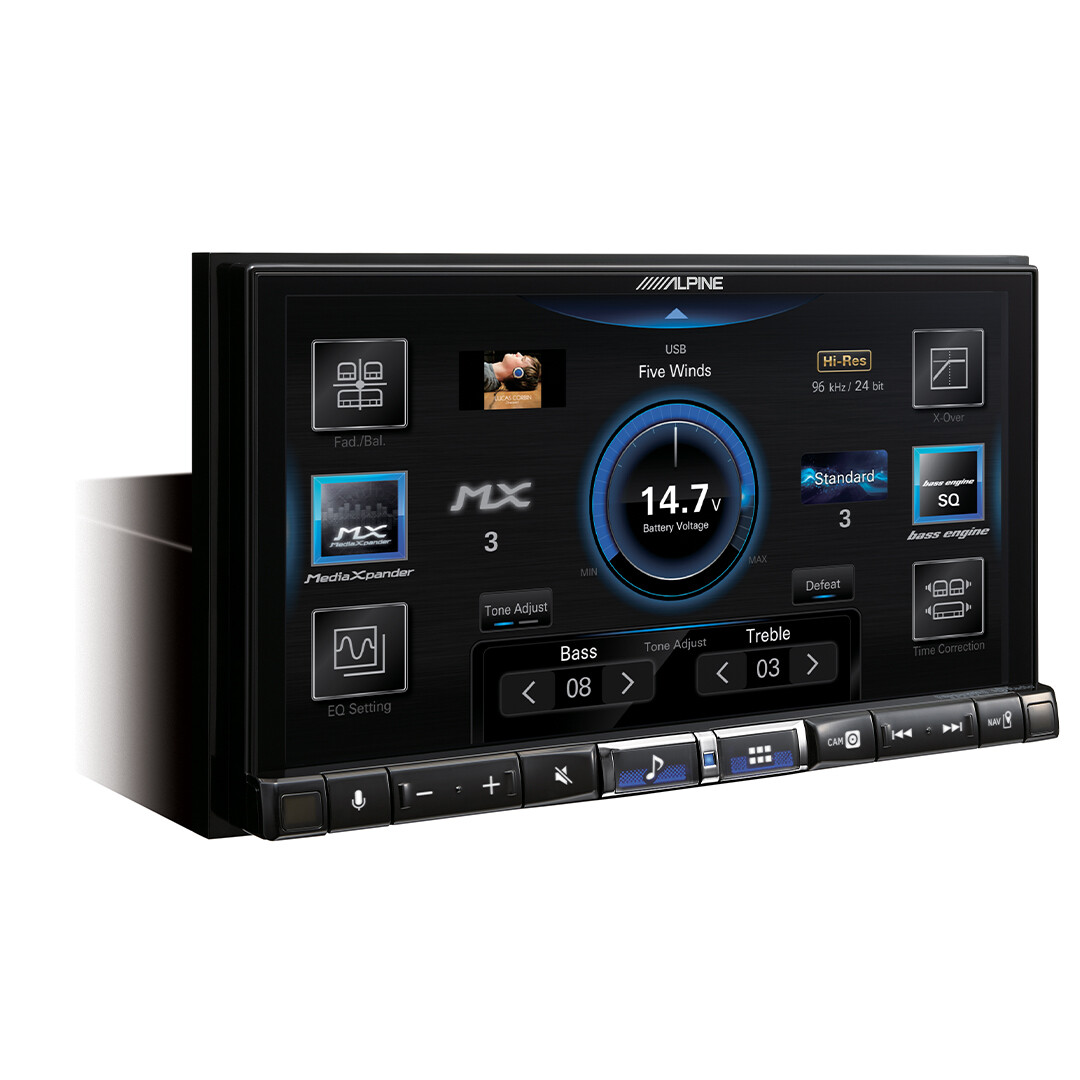Alpine iLX-507, 7″ Digital Media Receiver w/ Wireless CarPlay & Android Auto