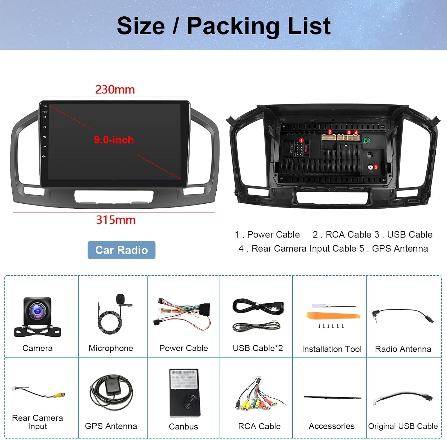 4G+64G Car Radio for Buick Regal 2009-2013/Opel Insignia 2008-2013 CarPlay