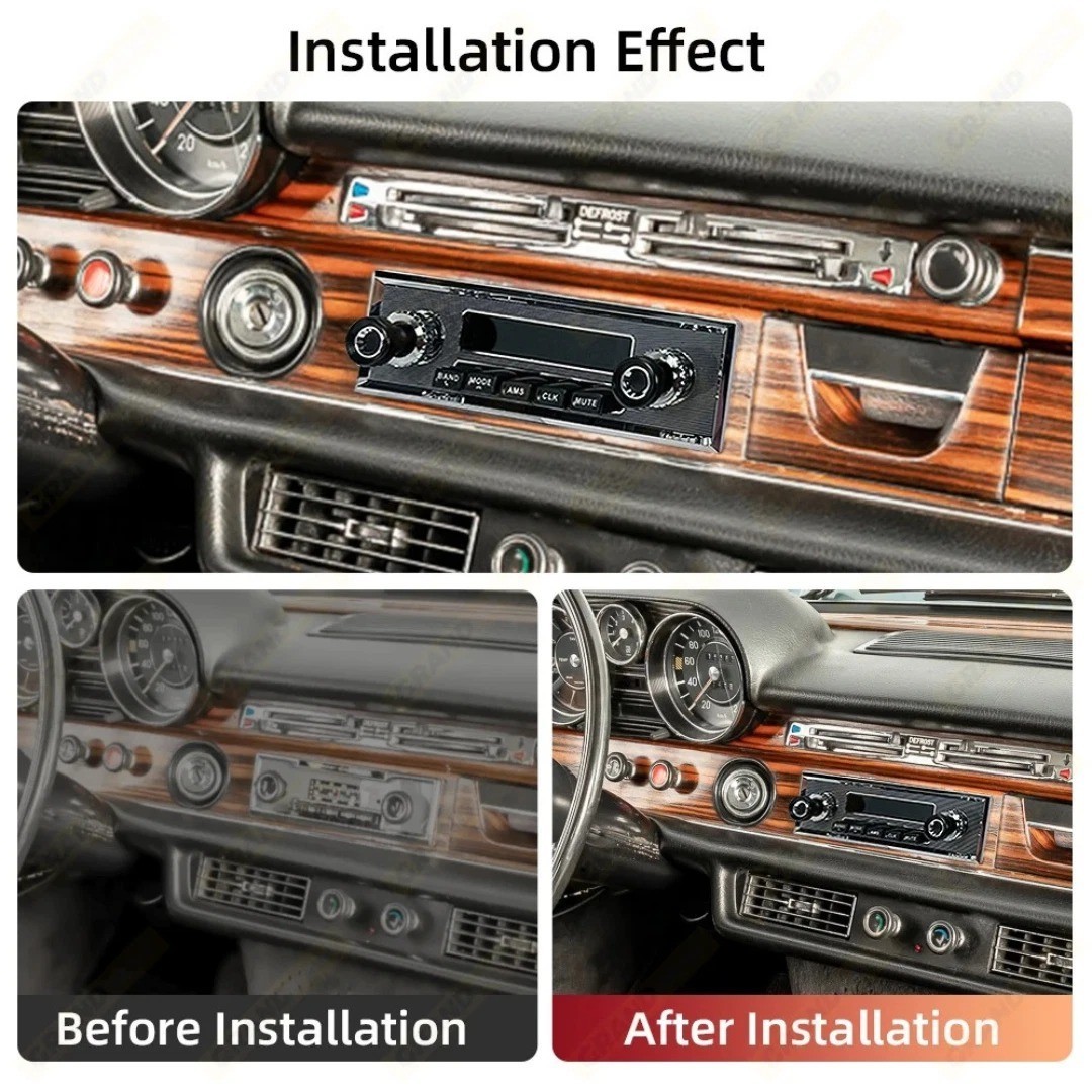 1 DIN Car Stereo Bluetooth FM Radio MP3 Player USB AUX In Dash Audio