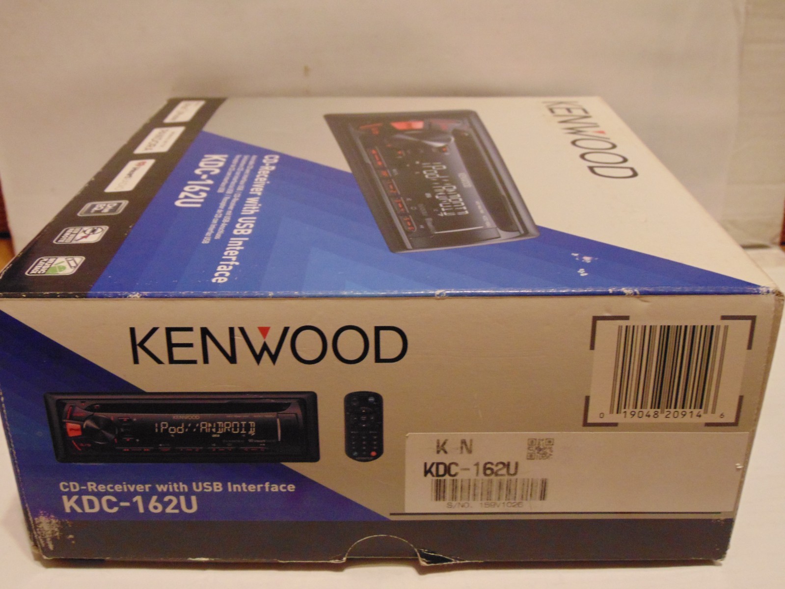 Kenwood car radio/cd player KDC-162U, NEW OLD STOCK