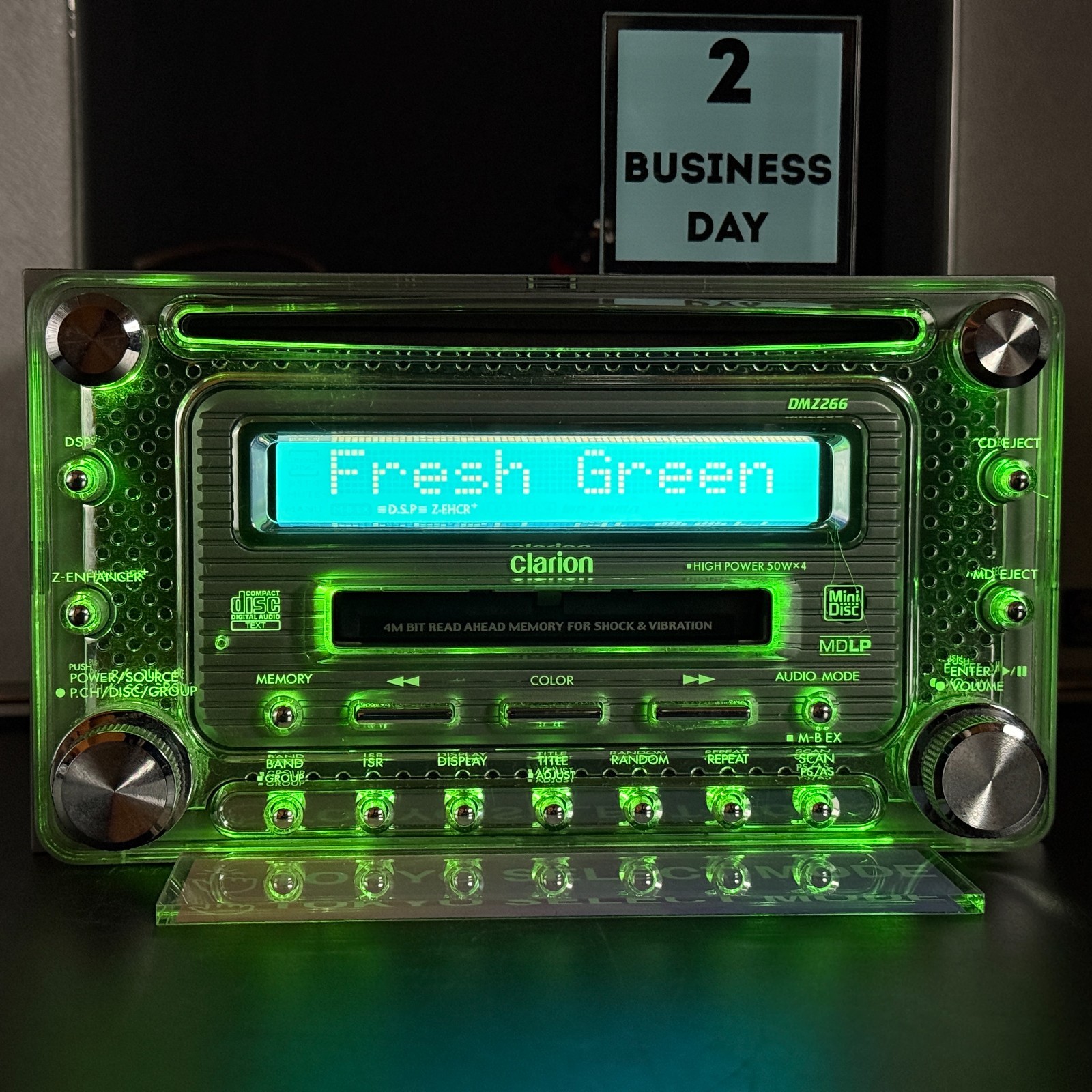 Clarion DMZ266 2DIN Car Audio CD MD Player JDM DSP 12-Color Illumination Stock