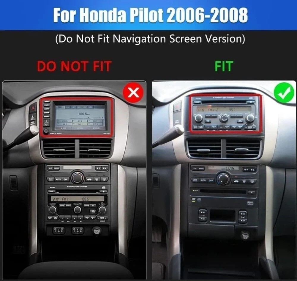 For Honda Pilot 2006-2008 Android 15.0 Carplay Car Stereo Radio GPS Navi BT WIFI
