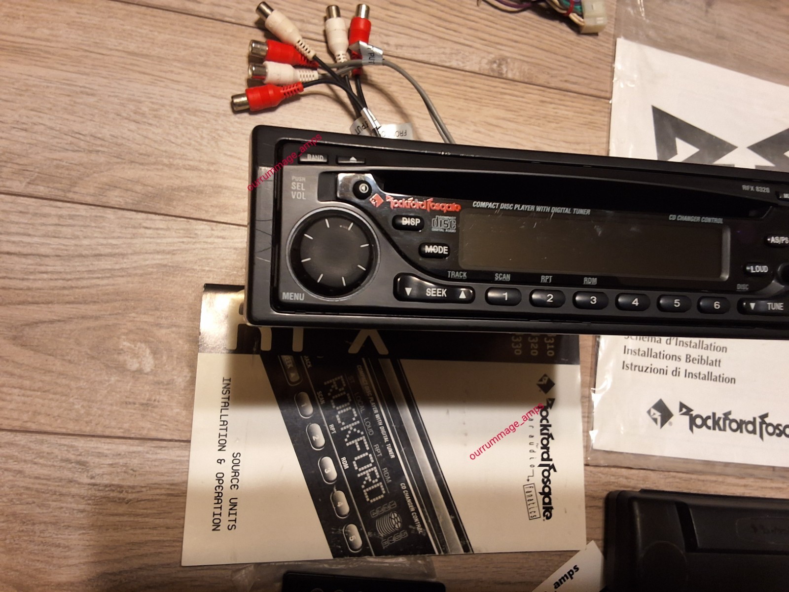 Rockford Fosgate RFX-8320 Car Audio CD PLAYER OLD SCHOOL W/Remote